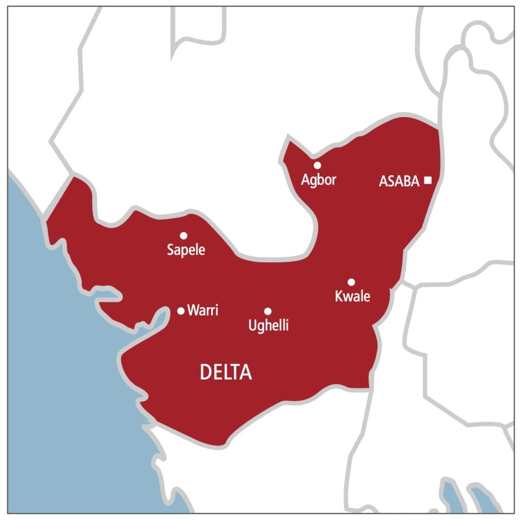 delta nigeeria kaart