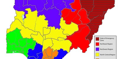 Kaart nigeeria, kus kõik riigid