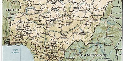 Geograafiline kaart, nigeeria